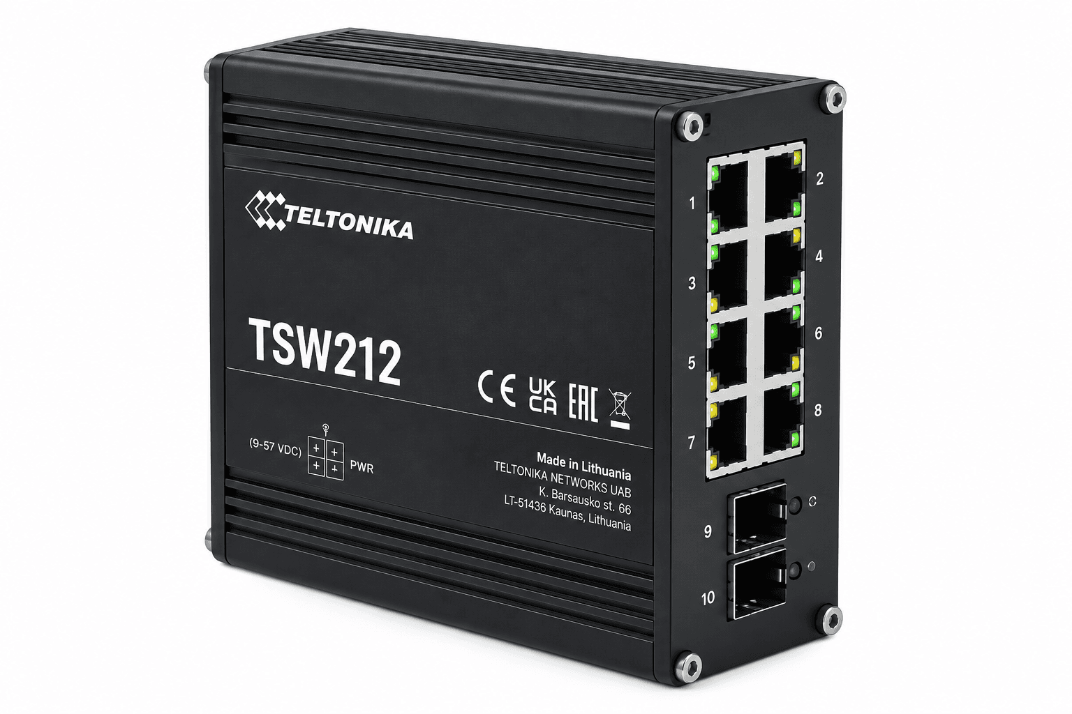 Teltonika TSW212 8-Port Managed Gigabit Switch 2 SFP