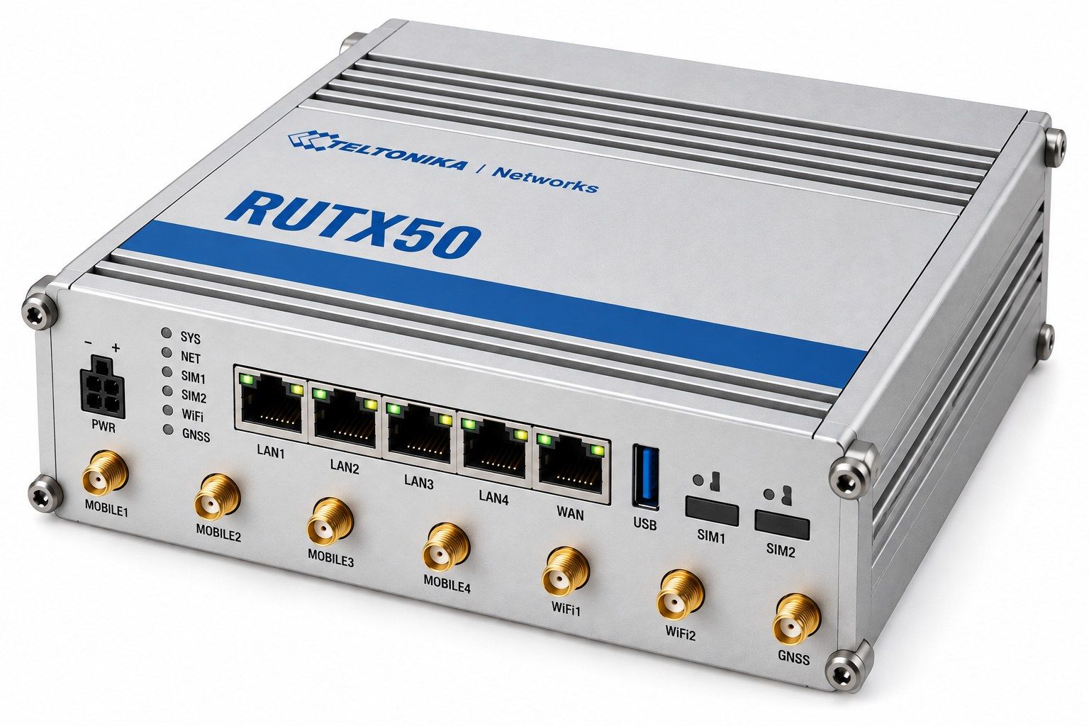 Teltonika RUTX50 5G Dual-SIM Gigabit Wi-Fi 5 Router