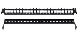 Datacom DC-PPU19-48BK 2U 48-Port Unloaded Keystone Patch Panel
