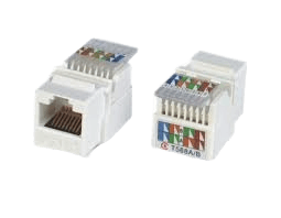 Cat6 UTP Keystone Jack 90° White – C6UPKJ-90