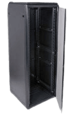 DATACOM - 22U 600X800 FRONT GLASS DOOR REAR DUAL PERFORATED DOOR WITH LOCK, REMOVABLE SIDE PANEL RAL9005
