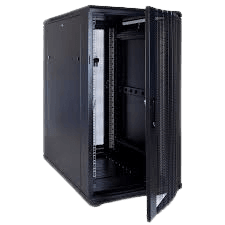 22U x 600(W) x 1000(D) - Floor Standing Rack with Perforated Back Door - FS22U600X1000