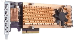 QNAP QM2-4P-384 4-Slot M.2 NVMe PCIe Storage Expansion Card