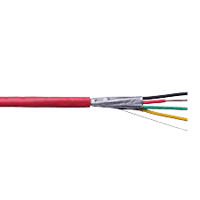 R1211 – Ramcro Fire Alarm Cable, 4x1.5mm², Shielded, Red LSZH Jacket