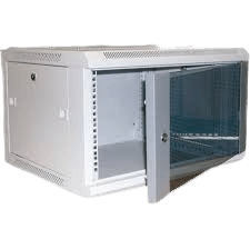 Excel Environ WR390 Wall Rack Network Data Cabinet 21U 390 mm , Grey - WBFP21.390SG