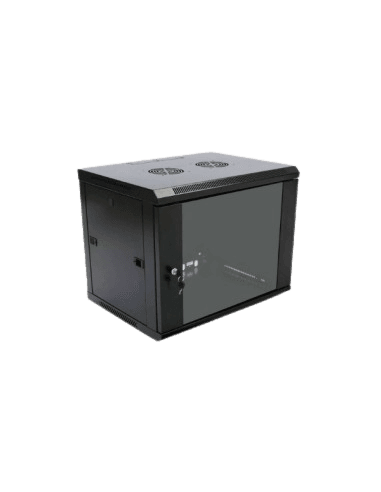 DATACOM - 6U SINGLE SECTION WALL MOUNT CABINET 600(W) X 500(D) REMOVABLE SIDE PANEL WITH 19" EQUIPMENT RAIL