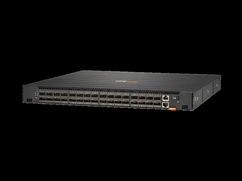 HPE Aruba Networking CX 8325-32C 32x100G Front-to-Back Airflow Switch Bundle